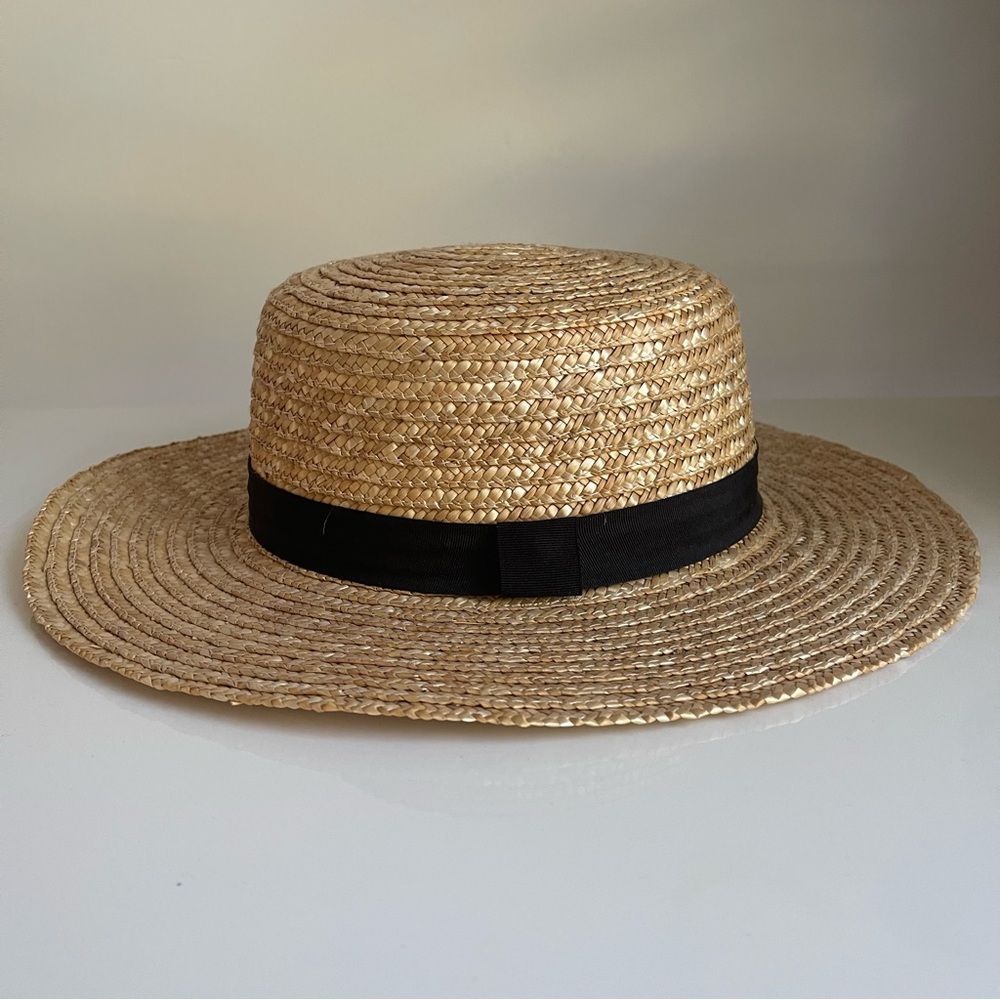 Straw boater hat NEW